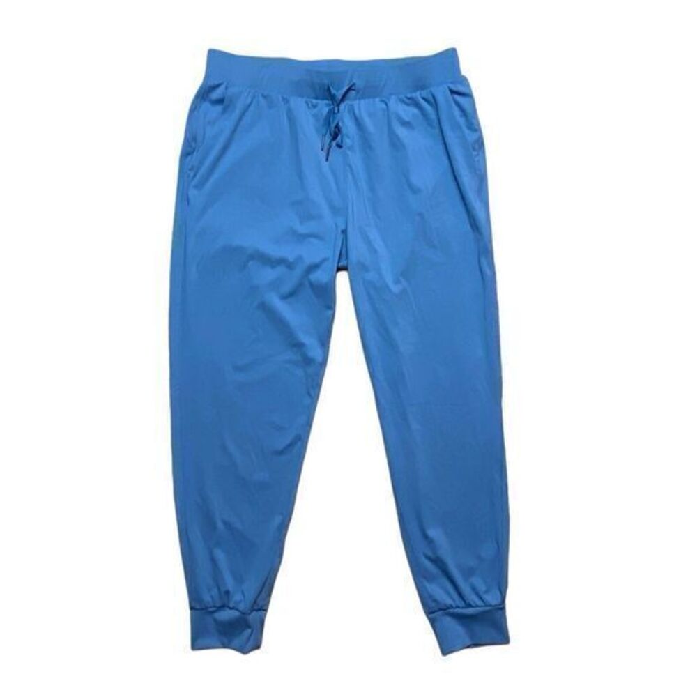 Libin Quick Dry Cropped Jogger Pants Womens Large Blue Lightweight‎ Comfort